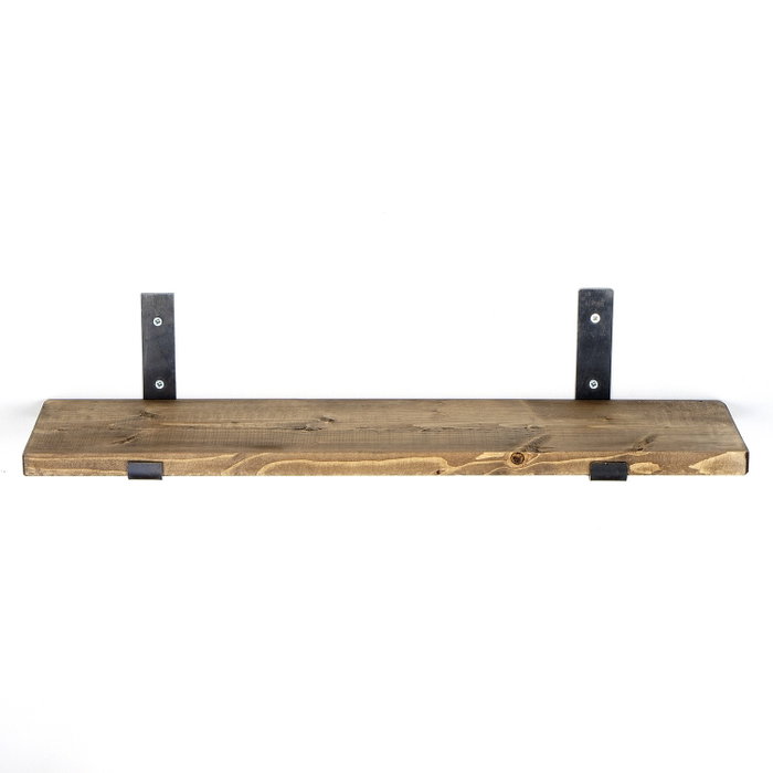 Hanah Home Lam010 Estantería de Pared de Madera y Metal Negro y Nogal Hanah Home Lam010 Estantería de Pared de Madera y Metal Negro y Nogal